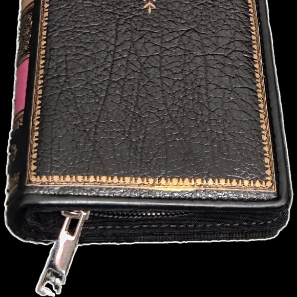 Novelty "Book of Wealth" Vol IV Zip Around Wallet - Vintage Book Clutch - Picture 3 of 7